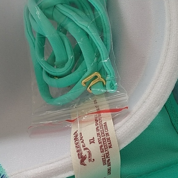 Arizona Jean Co. Ocean Blue Swimwear Bikini Top with Straps XL - Picture 4 of 8